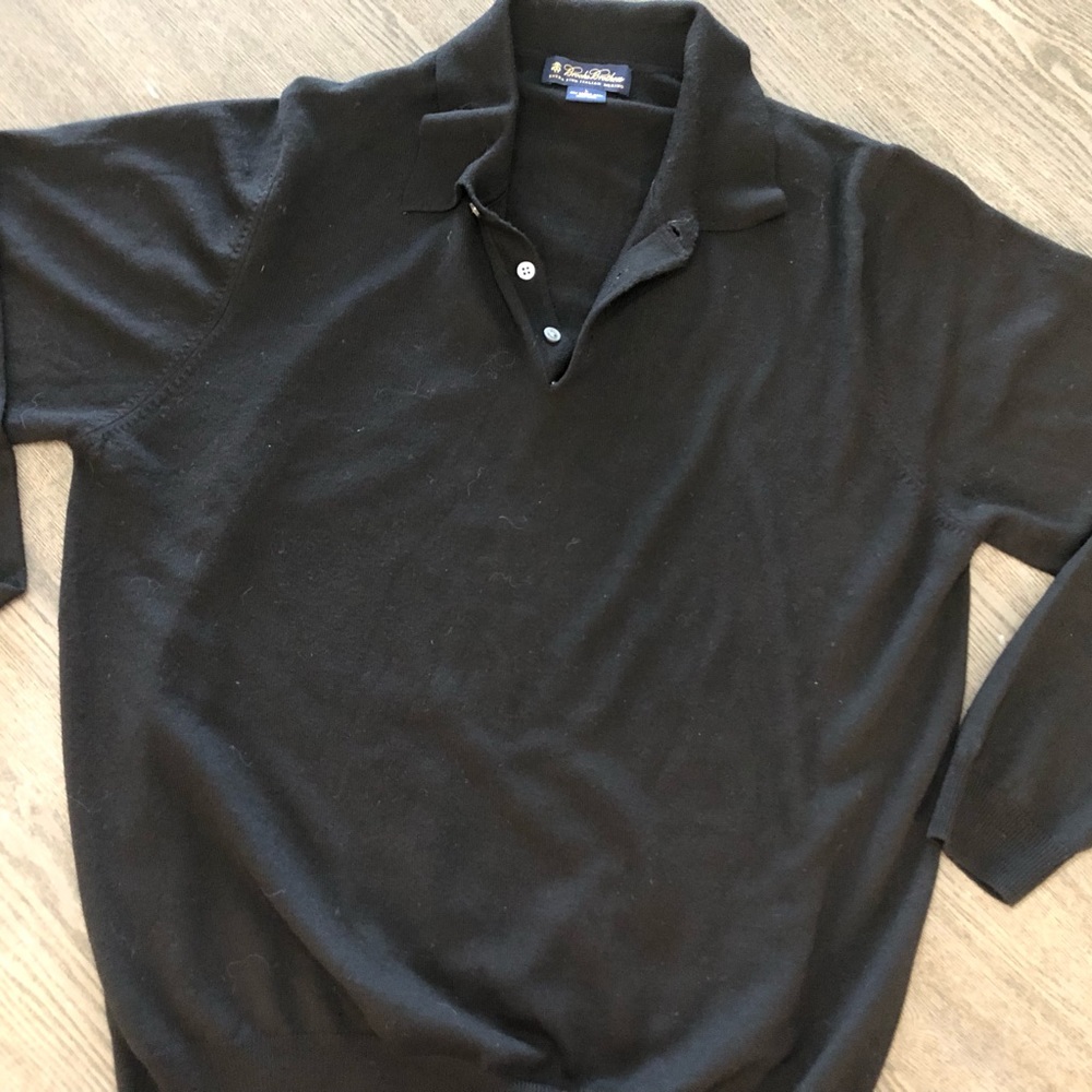 Men’s Brooks Brothers extra fine Italian merino light sweater
